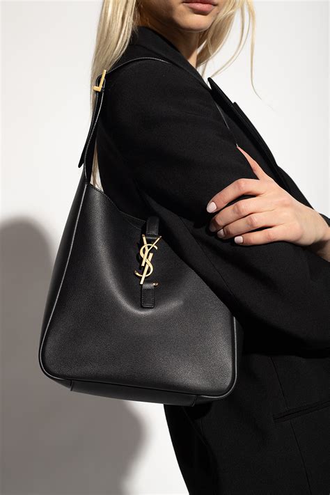 Saint Laurent Le 5 A 7 Small YSL Hobo Bag in Smooth Supple .